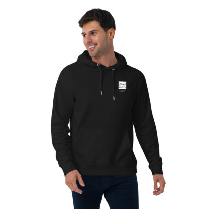 Kleidung Black Hoodie Box Logo front and back - Image 4