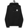 Kleidung Black Hoodie Box Logo front and back