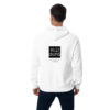 Kleidung White Hoodie Box Logo front and back - Image 3