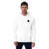 Kleidung White Hoodie Box Logo front and back - Image 4
